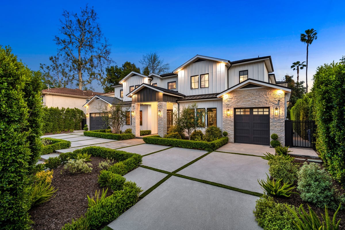 Luxury home exterior in RDU area